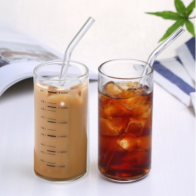 wholesale 300ml milk glasses drinking measuring glass cup