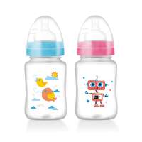 240ml plastic wholesale BPA free baby bottle wide neck PP baby feeding